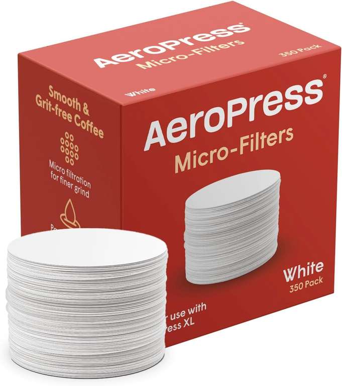 AeroPress Coffee Filter Papers, Pack of 350, White