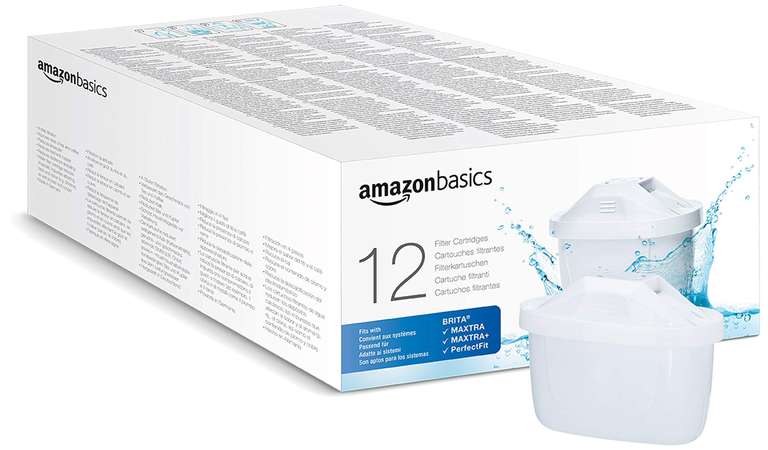 Amazon Basics Water Filter Cartridges, 12 pack