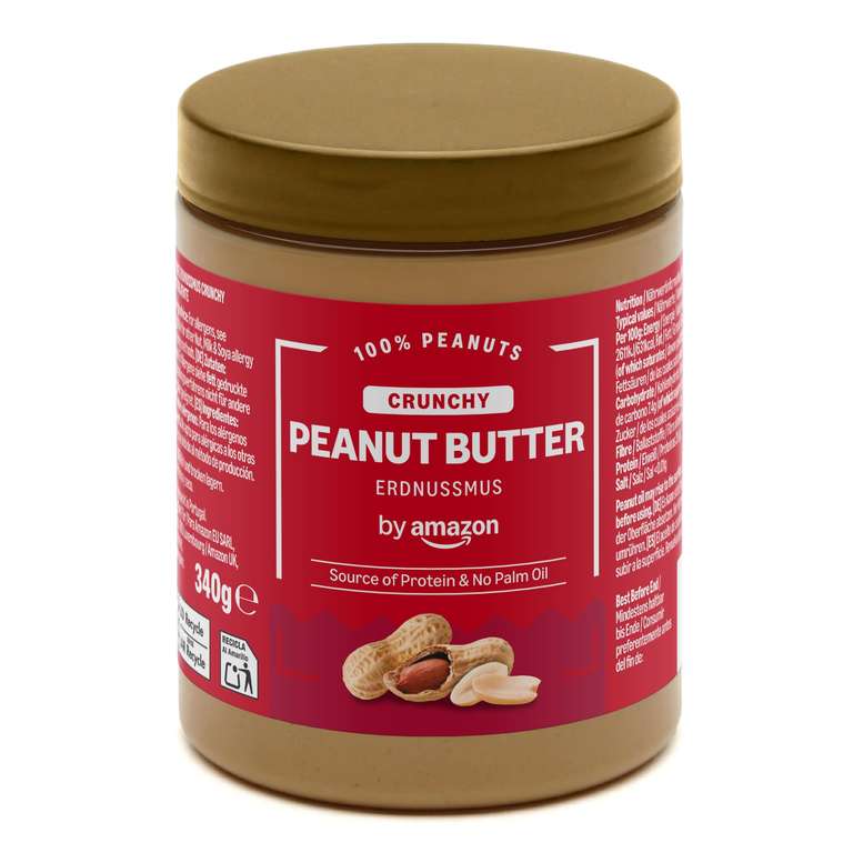 Amazon Crunchy Peanut Butter 340g