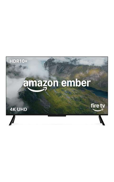 Amazon Ember 43" 4-Series with Fire TV (newest gen), 4K Ultra HD smart TV with Alexa Remote, HDR10+, fast processor, Dolby Audio