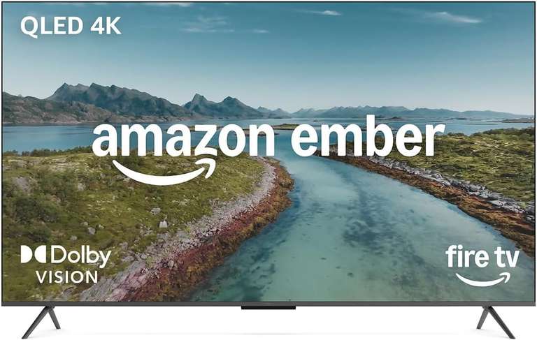 Amazon Ember 65" QLED Series with Fire TV (newest gen), 4K Ultra HD smart TV - with Prime
