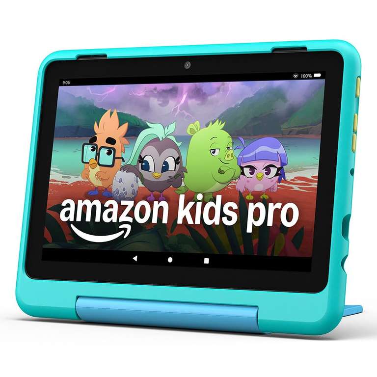 Amazon Fire HD 8 Kids Pro tablet (newest gen), ages 6–12 | 3 GB memory, includes ad-free books, games and videos that children love