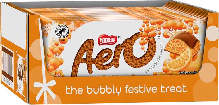 Aero Festive Orange Chocolate Sharing Bar, 15 x 90g