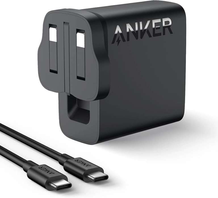 Anker 100W USB C Charger Compact Foldable Fast (5 ft C to C Cable Included) - with code by anker official shop