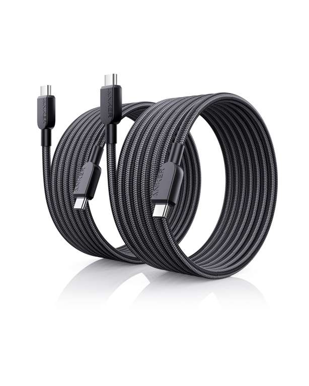 Anker 240W USB C to USB C Cable (2Pack,6ft), USB C Charger Cable Fast - Sold by AnkerDirect UK (FBA)