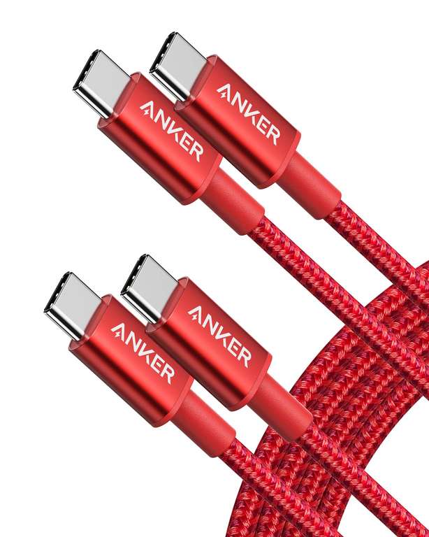 Anker USB C to C 1.8M 2 Pack in Red - Sold by AnkerDirect UK / FBA