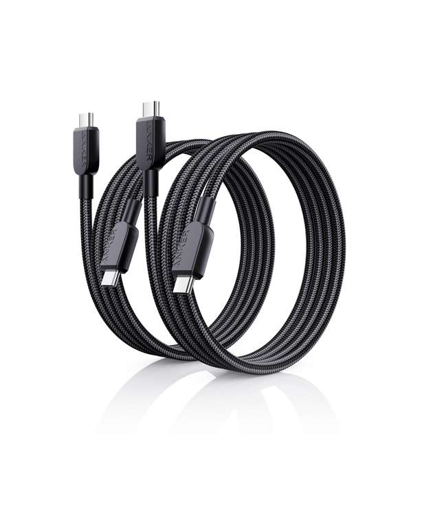 Anker USB-C to USB-A Charger Cable (2-Pack, 6ft Braided Nylon) - Sold by AnkerDirect UK FBA