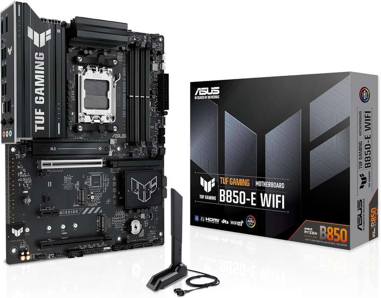 ASUS TUF Gaming B850-E WiFi, AMD ATX Motherboard, 8+2+1 Power Stages, DDR5 Slot, PCIe 5.0 Ready
