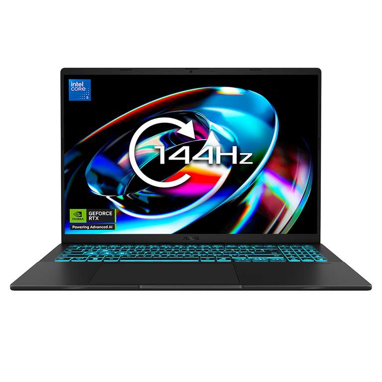 ASUS V16 V3607VH Gaming Laptop | 16.0" WUXGA 144Hz Screen | Intel Core 5 210H | NVIDIA GeForce RTX 5050 | 16GB RAM | 512GB SSD | Windows 11