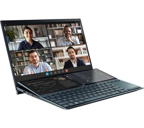 ASUS ZenBook Duo UX482EA 14" Laptop - Intel Core i7 - Blue - REFURB-C - With Code - Sold by Currys Clearance