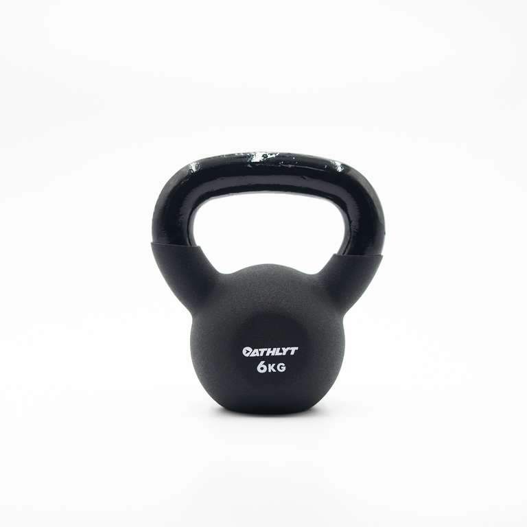 Athlyt - Cast Iron/Neoprene Kettlebell for Strength, Cardio and Fitness 6kg