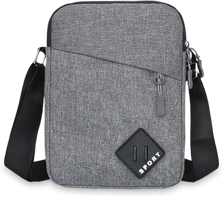 Aucuu Men's Shoulder Bag, Oxford Crossbody Bag, Waterproof Men's Small Side Bag, Casual Black Blue Grey - Sold by Aucuu-EU / FBA