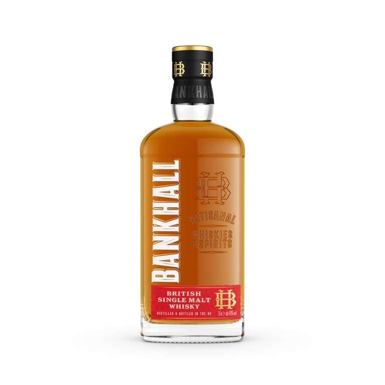 Bankhall Single Malt Whisky 1L | 40% | Aged in Bourbon oak and new oak casks