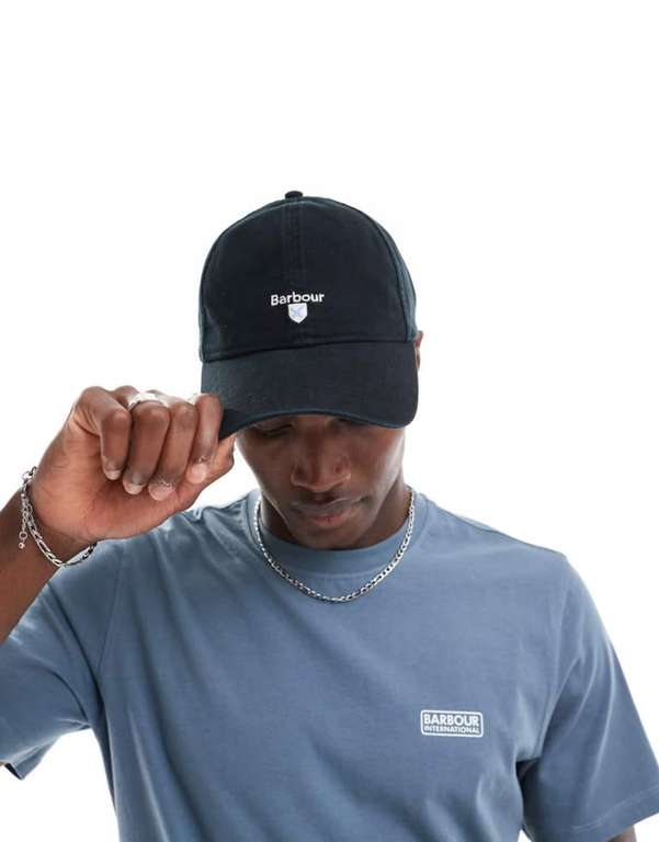 Barbour Cascade cap in black with code
