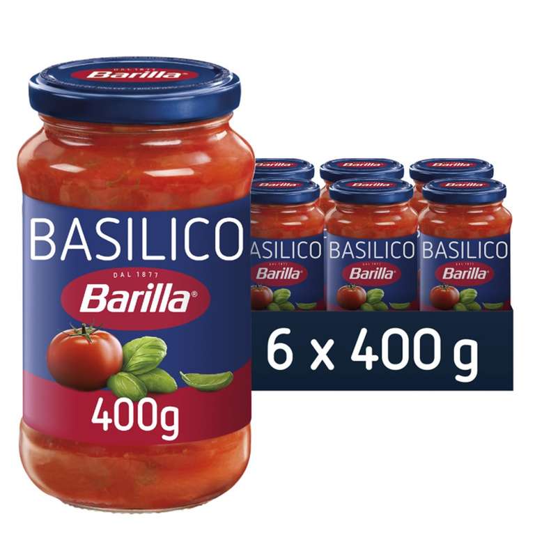 Barilla Basilico Pasta Sauce 6 x 400g – Italian Tomato & Basil