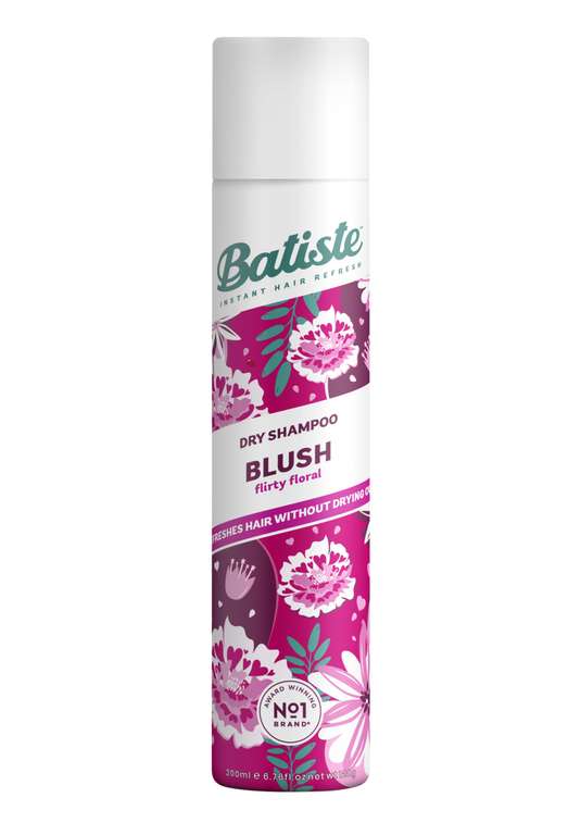 Batiste Dry Shampoo in Blush 200ml, Floral & Flirty Fragrance