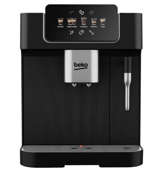 Beko CaffeExperto Bean to Cup Coffee Espresso Machine CEG7302B | Black | Colour Touch Screen Display | 2L