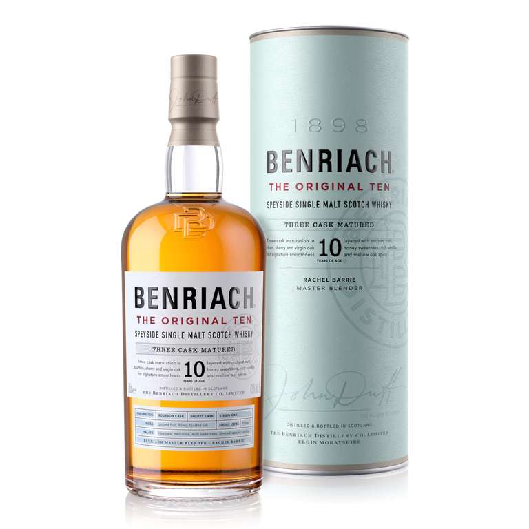 Benriach The Original Ten (10 YO) Single Malt Scotch Whisky, 43% abv, 70cl