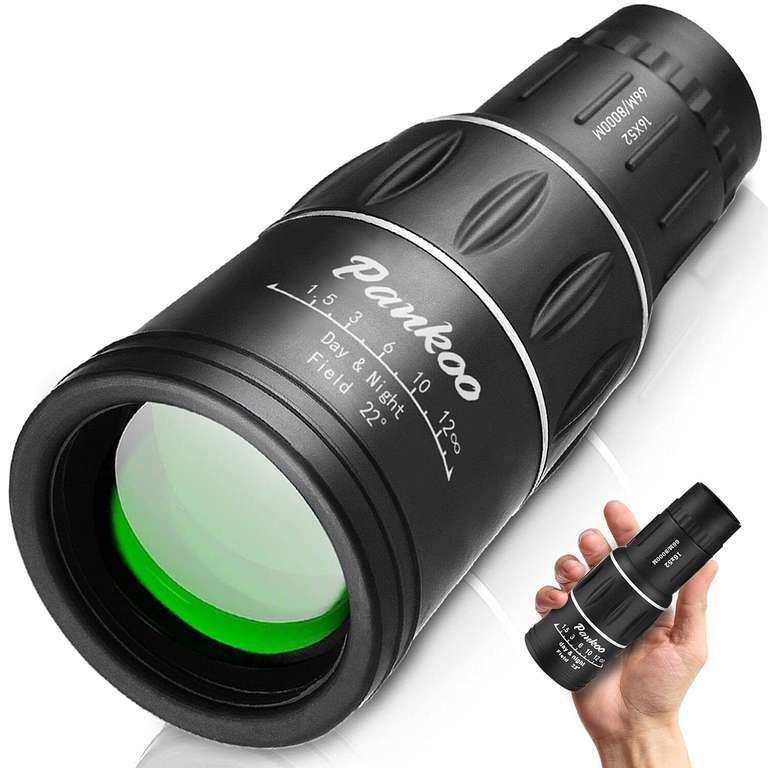 Monocular Telescope High Powered 16X52 - Sold by PeakView Optics UK FBA