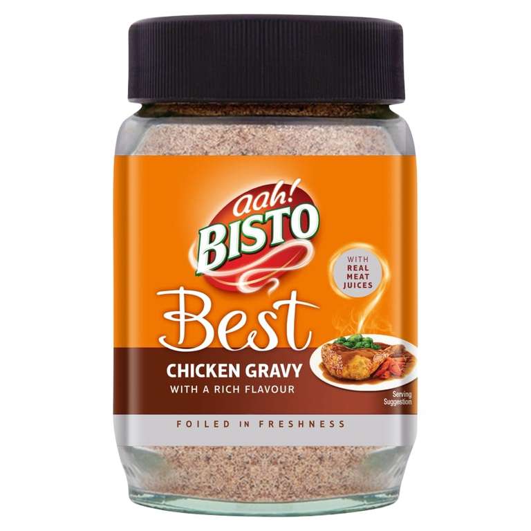 Bisto Best Chicken Gravy Granules Made with Real Meat Juice, 230 g Jar (Pack of 1)