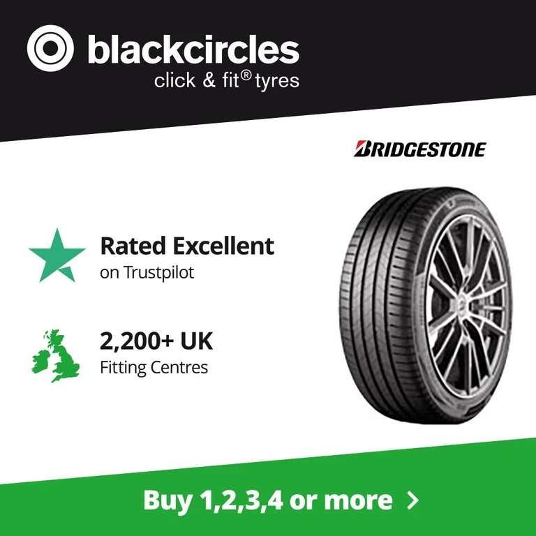 225 45 17 91W - Bridgestone Turanza 6 - Tyre Only x 1 - With Code - Sold by blackcircles_tyres