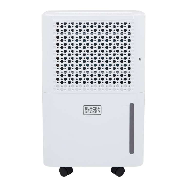 BLACK+DECKER 12L Smart Dehumidifier & Ionizer, 4 Modes, Quiet, 2.1L Water Tank, 24 Hour Timer, White, BXEH60016GB