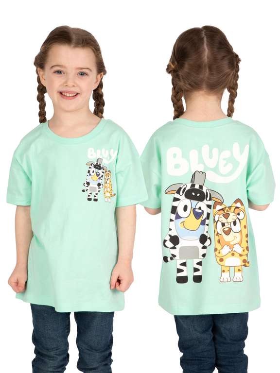 Bluey Short Sleeve Girls T-Shirt - Sold by Character UK / FBA