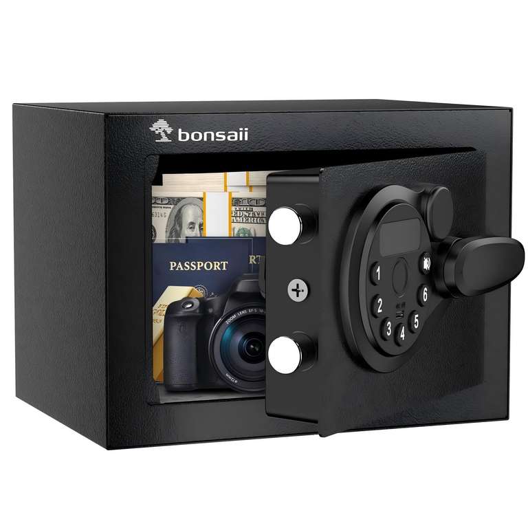 Bonsaii 6.6-Litre Small Safe Box with Electronic Keypad, New Version - Sold by BONSEN EU /FBA