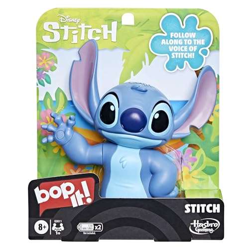 Bop It! Disney Stitch Electronic, Interactive Sequence Game with Voice of Stitch