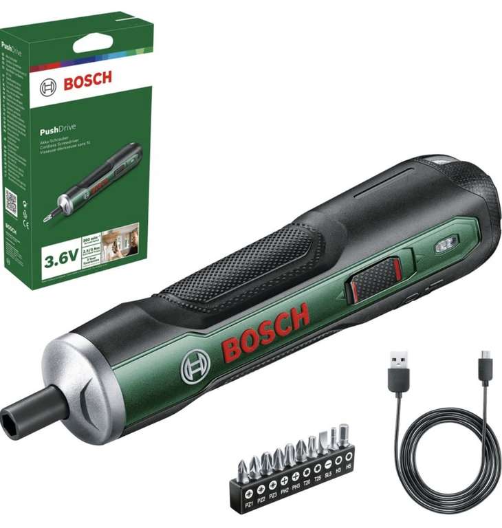 Bosch Cordless Screwdriver PushDrive Starter Set