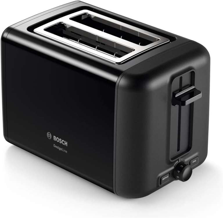 Bosch DesignLine Toaster, Stainless Steel, 970W | Black