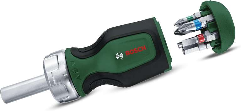 Bosch Stubby Ratchet Screwdriver with 6 bits