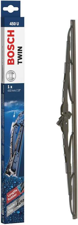 Bosch Single Front Wiper Blade Twin 450U, Length: 450mm