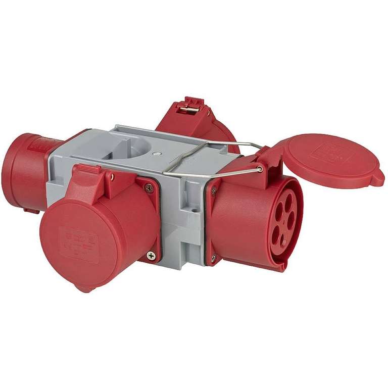 Brennenstuhl CEE Adapter Power Distributor IP44 1x CEE plug 400V/32A & 3x CEE sockets 400V/32A