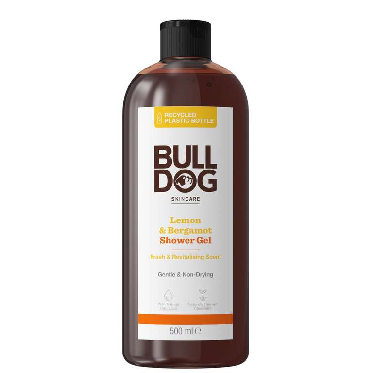 Bulldog Skincare Bulldog - Lemon & Bergamot Shower Gel 500Ml, Pack of 2 | S&S £5.40