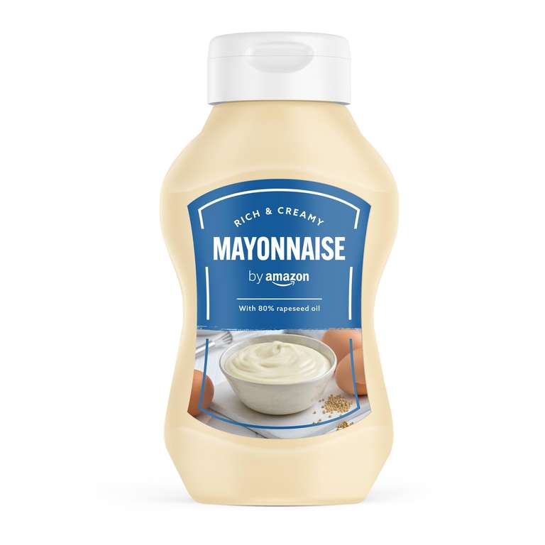 by Amazon Mayo, 500ml or 4 for £3.35 - S&S Available