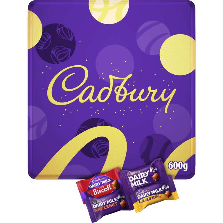 Cadbury Chocolate Chunks Festive Selection Tin, 600g