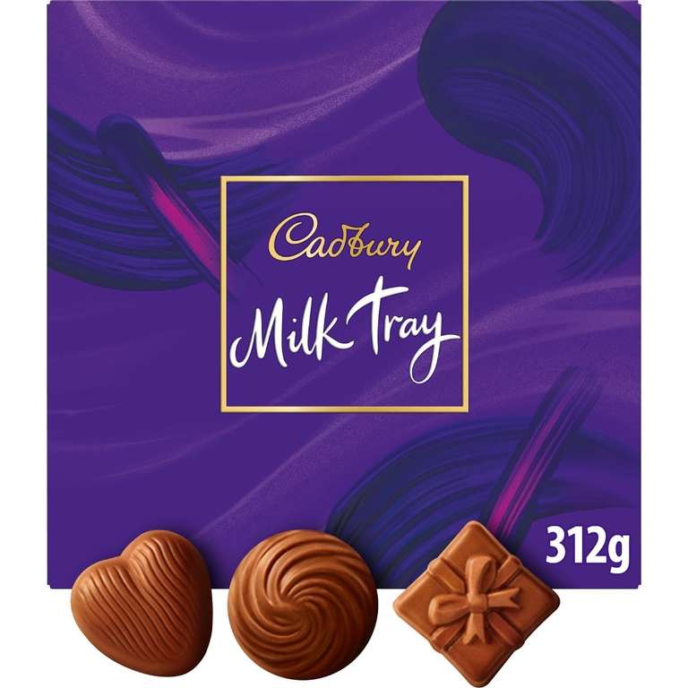 Cadbury Milk Tray Chocolate Box 312g - S&S £3.82