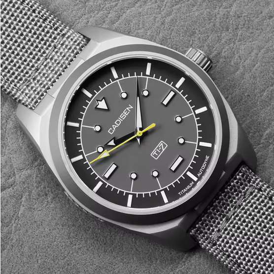 CADISEN TI-7 Autodyne Titanium steel Automatic, Sapphire, MIYOTA 8215 w/code - Sold by Cadisen Official Store