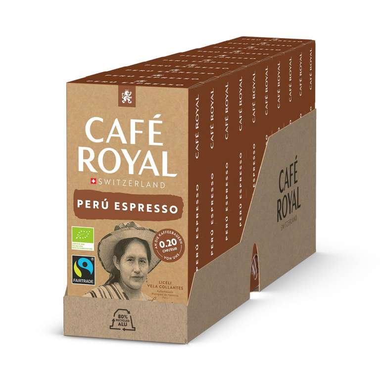 Café Royal Peru Espresso Bio – 100 Nespresso Compatible Capsules