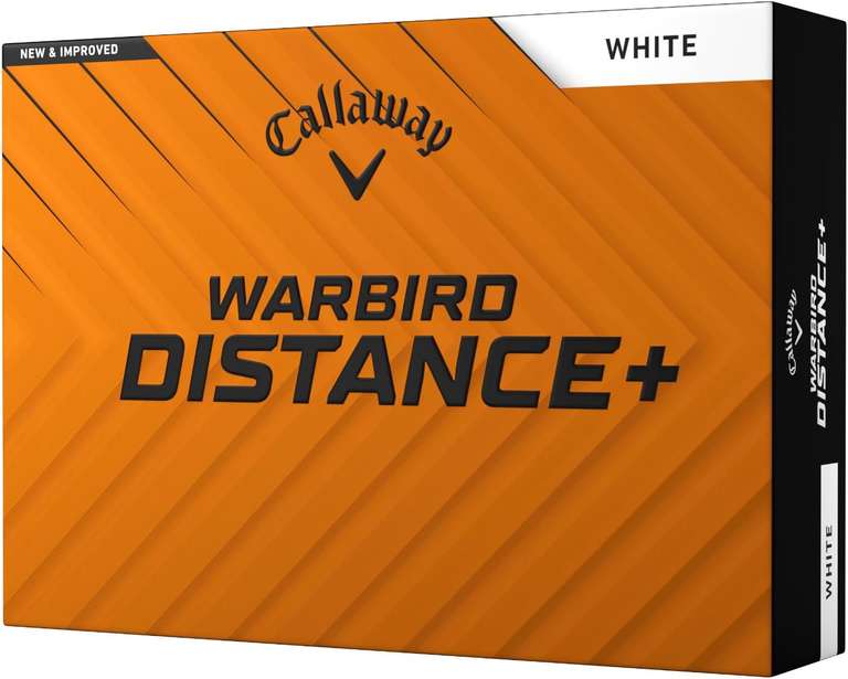 Callaway Golf Warbird Distance+ Golf Balls 2025 (12 and 24 Ball Pack)