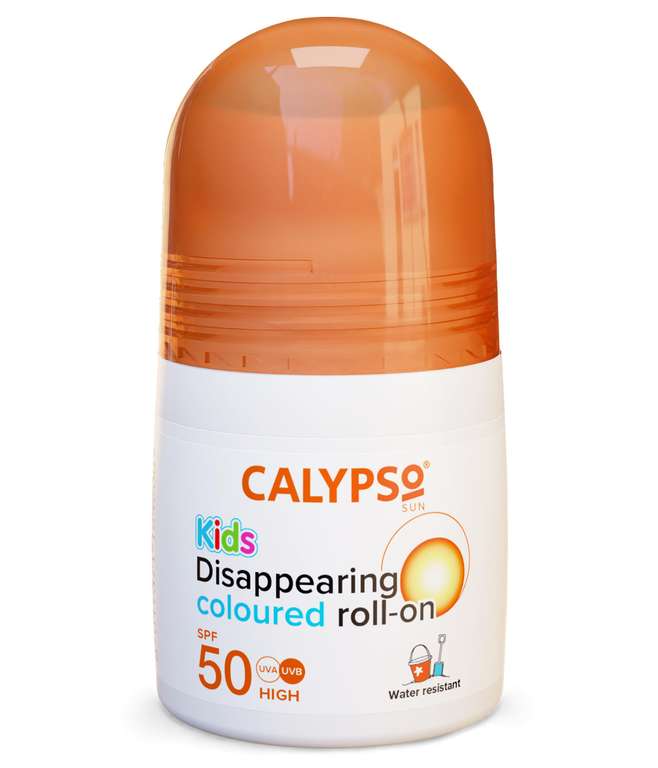 Calypso Kids Blue Roll On SPF50 - 3 X 50ml - S&S £3.61