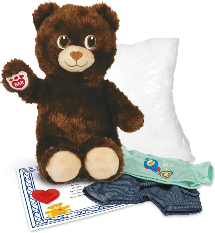 Casdon Build-A-Bear Workshop Furtastic Toy Bear & Outfit Assortment