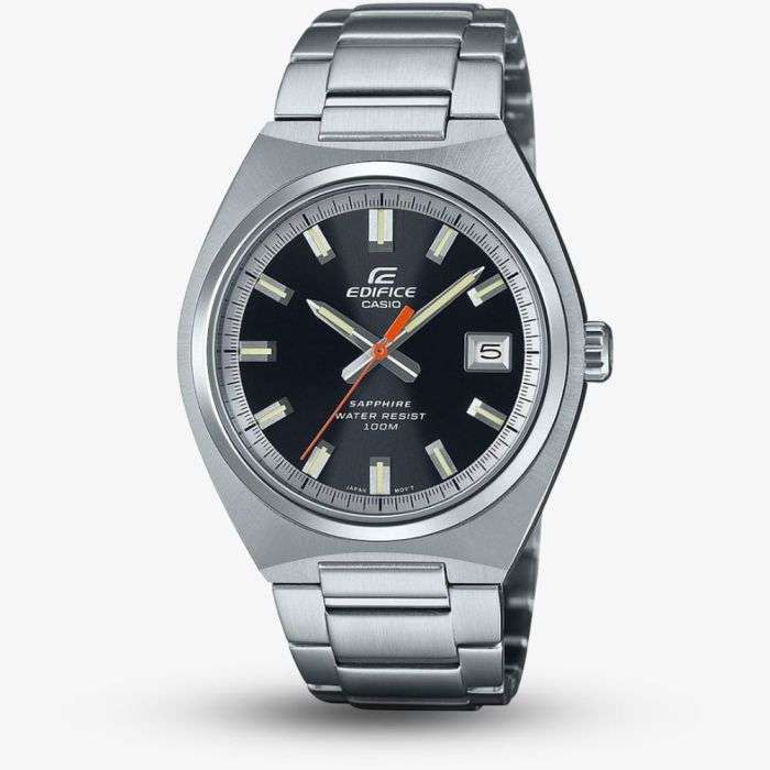 Casio Edifice Watch, Sapphire Crystal, Black Dial, Model: EFB-109D-1AVEF, with code - sold by H.S.Johnson Jewellers