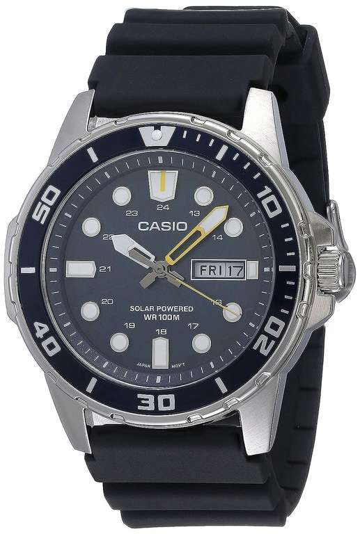 Casio Men's Solar Powered Watch with Black Resin Band , Day/Day Indicator 42mm - Sold & Shipped by Amazon US