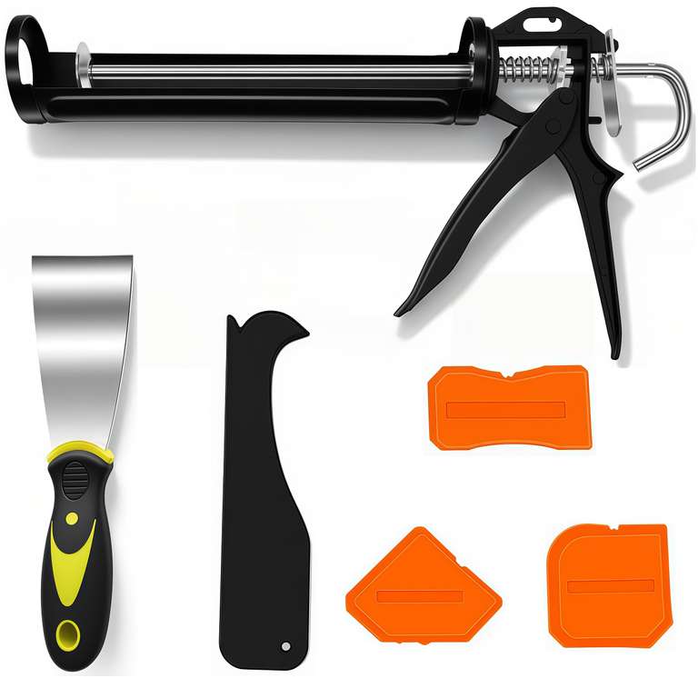 Caulking Gun, Heavy Duty Drip-Free Sealant Gun with Smooth Rod & Quick Release - Sold by Zimo / FBA