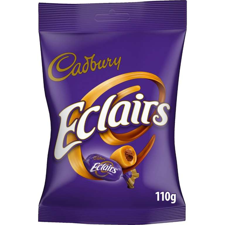 Cadbury Eclairs Chocolate Bag, 110g (Pack of 1) - 95p S&S