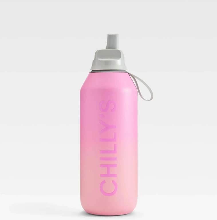Chilly's Series 2 Flip Water Bottle - Ombre - Sundown - 500ml - Sold by Chilly's FBA