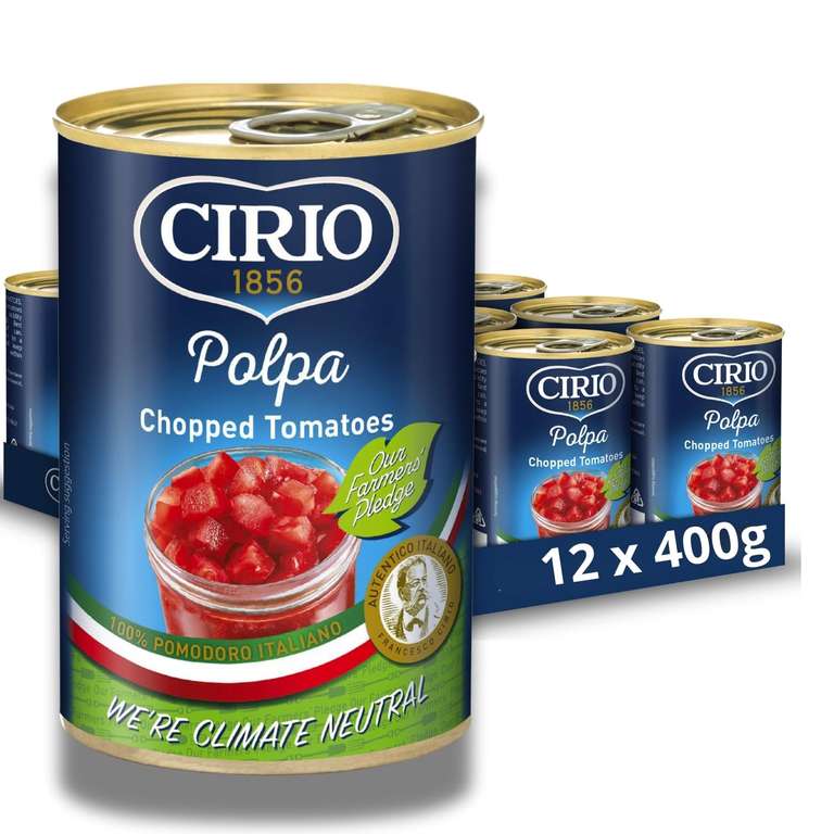 CIRIO Polpa Chopped Tomatoes 400g (Pack of 12) - S/S £7.12