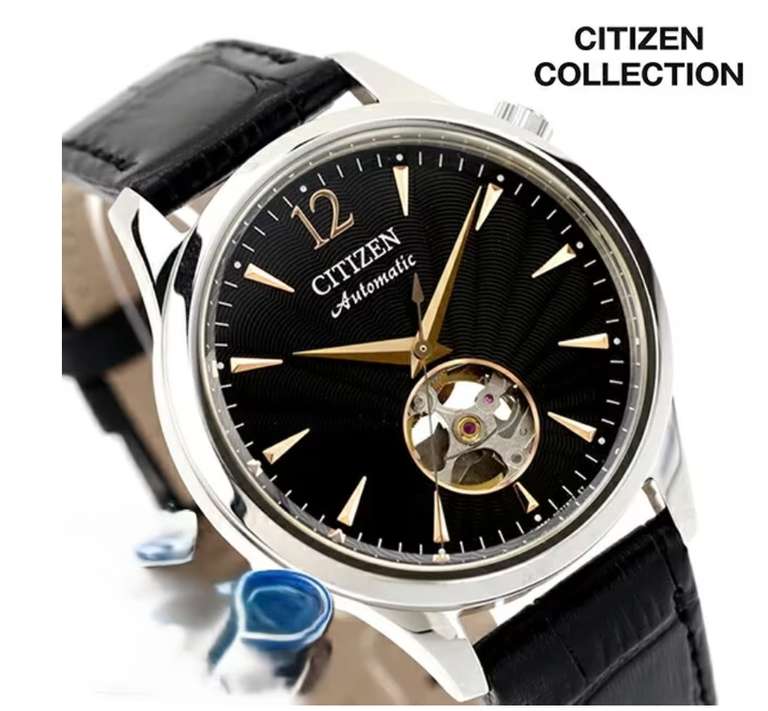Citizen Men's Mechanical Automatic Open Heart Silver Watch NH9131-73L / NH9131-73A